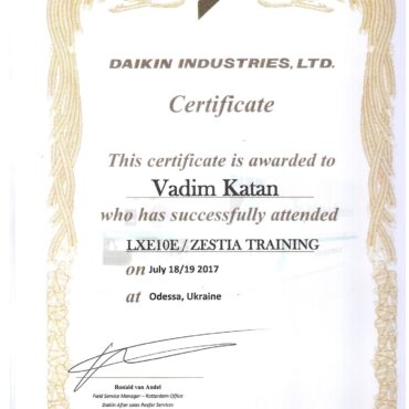 Training Daikin, Odessa – July 2017 