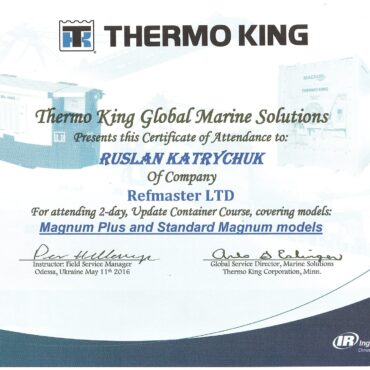 Training ThermoKing, Odessa-May, 2016 