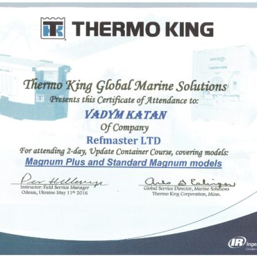 Training ThermoKing, Odessa-May, 2016 