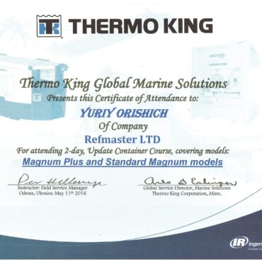 Training ThermoKing, Odessa-May, 2016 