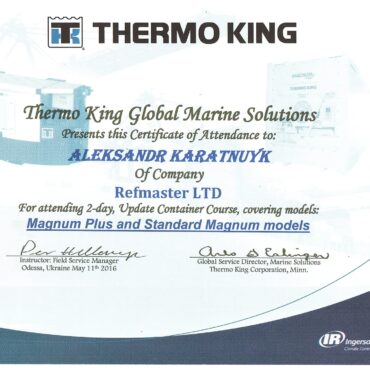 Training ThermoKing, Odessa-May, 2016 